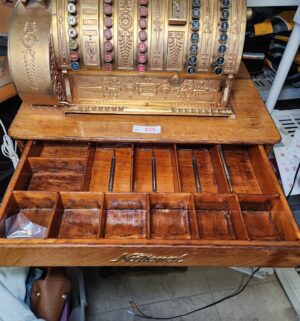 L155- Stunning Antique National Cash Register Model 452. Fully Restored & Operational - Image 3
