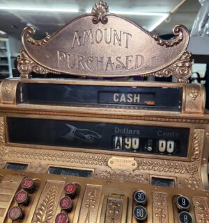 L155- Stunning Antique National Cash Register Model 452. Fully Restored & Operational - Image 4
