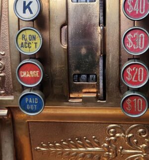 L155- Stunning Antique National Cash Register Model 452. Fully Restored & Operational - Image 8