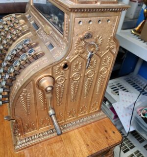 L155- Stunning Antique National Cash Register Model 452. Fully Restored & Operational - Image 10