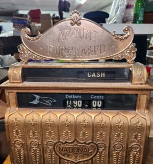 L155- Stunning Antique National Cash Register Model 452. Fully Restored & Operational - Image 11