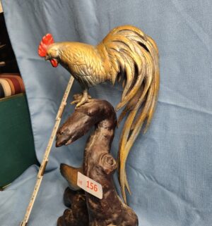 L156- Very Rare Bronze Rooster & Hen Set. - Image 3