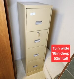 m4- Letter Size File Cabinet w/ Key
