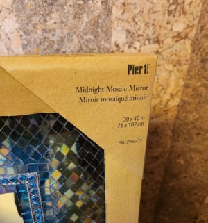 m8- Pier 1 Midnight Mosaic Mirror 30x40 - Image 4