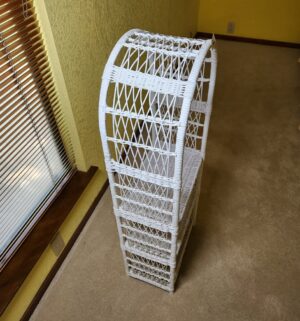 m32- Wicker Curved Top Shelf Unit - Image 2