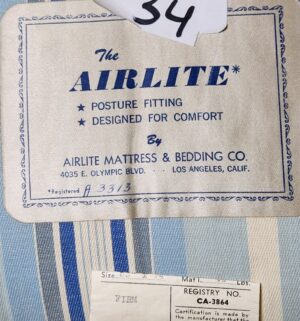 m34- Vintage Full Bed w/ Frame - Image 2