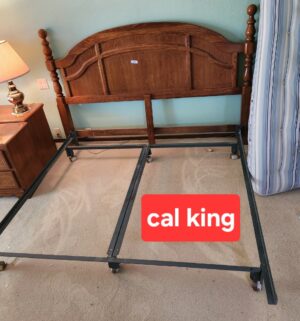 m43- Thomasville King Headboard & Cal King Frame. - Image 1