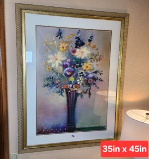 m76- Moonlit by Aleah Koury. Framed Print - Image 1