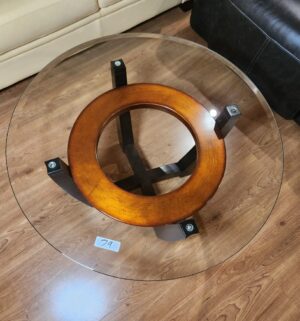 m79- Modern Glass Top Coffee Table - Image 2