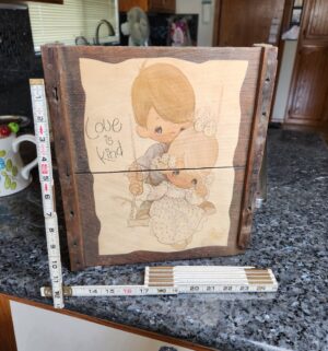 n314- Love is kind grape tray art