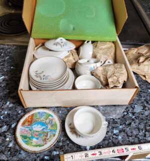 n321- vintage tea set from japan. Yosemite plate