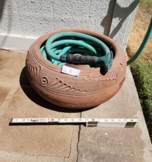 o1- Terracotta Hose Pot. No Hose
