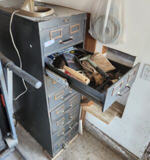 o61- Antique Cabinet. Contents sold separately - Image 3