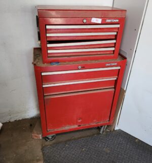 o86- Craftsman 2 piece tool box w/ contents