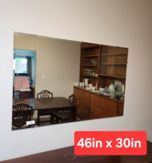 o98- Vintage beveled wall mirror