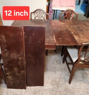 o107- Antique 6 Chair Dining Set - Image 4