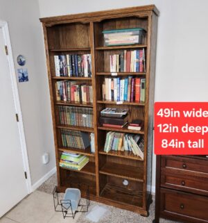 o130- Double Bookcase