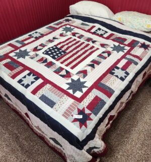 o167- Quilt and bedding