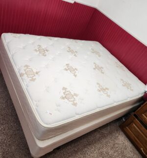 o168- Full Size Mattress, Boxspring, frame