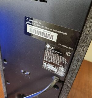 o183- monitor w/ LG Subwoofer - Image 4