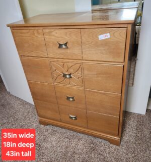 o193- Mid Century LA Period Dresser Chest