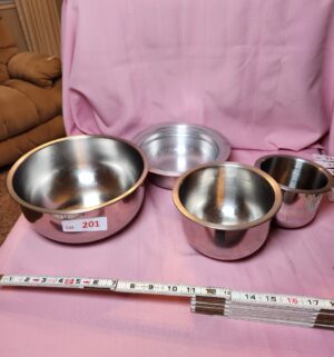 o201- stainless bowls