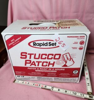 o265- Rapid Set Stucco Patch. Sealed