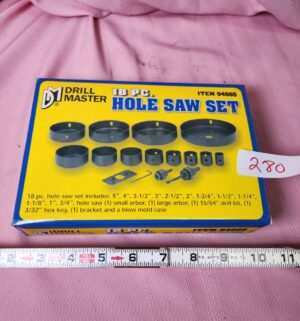 o280- Drill master hole saw set