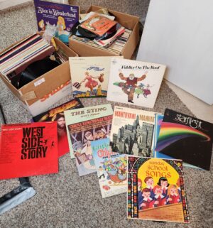o292- vinyl record collection