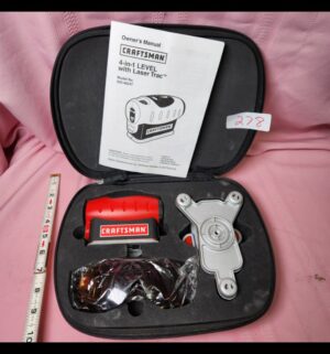 o278- Craftsman 4 in 1 Level w/ Laser Trac