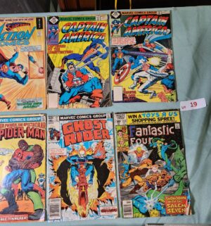 v19- Vintage Comic Books. Captain America, Spiderman, Ghost Rider and more - Image 3