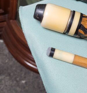 v27- Vintage Pool Cue w/ Leather Grip - Image 4