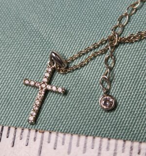 v81- Sterling Silver Cross Necklace