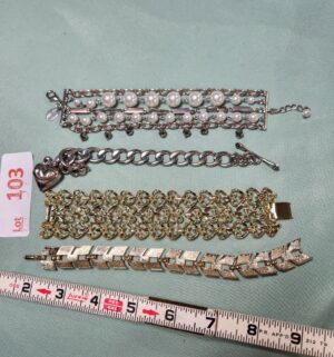 v103- 4 bracelets. Juicy, White House Black Market