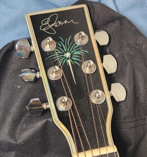 v128- Stunning Esteban Celebration Fireworks Limited Edition Acoustic/Electric Guitar 2008. 1055/15000 made - Image 5