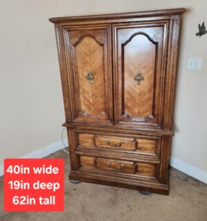 w1- Very Nice Dresser Armoire. Great Shape