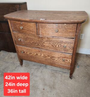 w8- Antique Dresser Chest. Great Shape