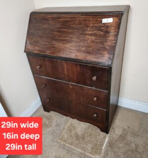 w9- Vintage Drop Front Desk. Great Shape
