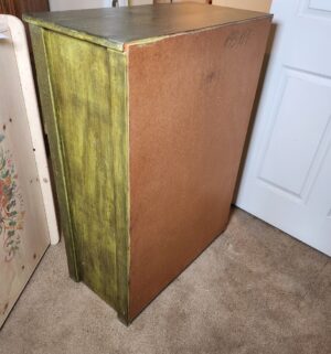 w10- Newer Dresser, repainted, lion head hardware - Image 4