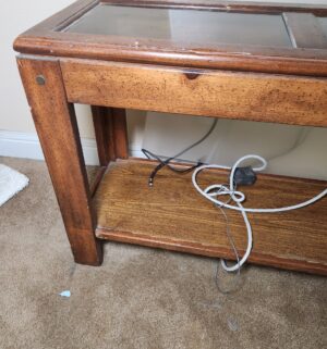 w11- Glass Top sofa table - Image 4