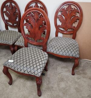 w47- Set of 6 Dining Chairs - Image 4