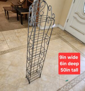 w49- Metal Slim Shelf Unit