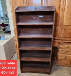 w53- Vintage Wooden Bookcase