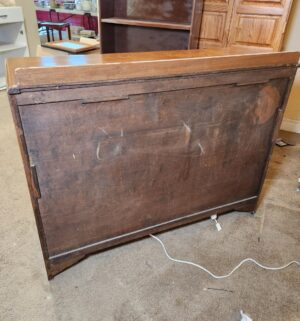 w57- English Antique Oak Art Deco Sideboard - Image 5
