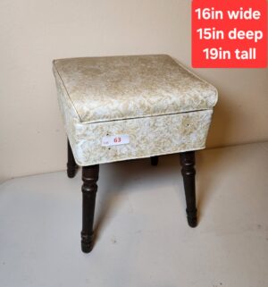 w63- vintage sewing stool