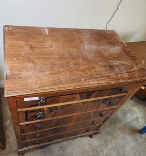 w64- English Art Deco Chest of Drawers - Image 3