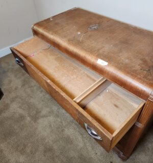 w65- Antique Art Deco Dresser Chest - Image 6