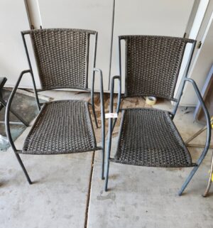 w73- pair of patio chairs