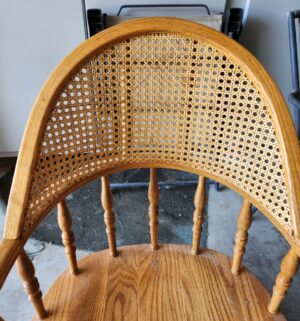 w75- oak cane back office chair. Great shape - Image 3
