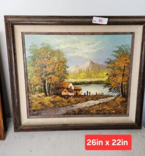 w91- Signed Oil Painting